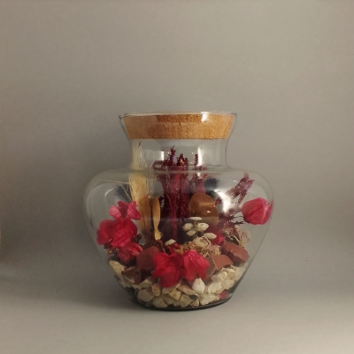 Arranjos com flores secas